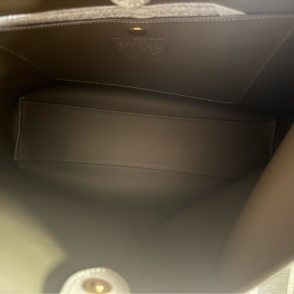 NWT Authentic COACH Brooklyn 39 Shoulder Bag in Olive Suede - Picture 6 of 10